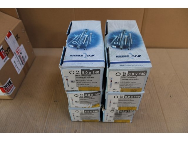 6 x tks schotelkopschroef 8.0 x 140 (hp : 50 stuks) - afbeelding 2 van  2