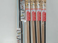 6 x tochtstrip met borstel 100 cm - afbeelding 2 van  3