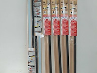 6 x tochtstrip met borstel 100 cm - afbeelding 2 van  3
