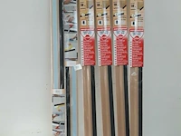 6 x tochtstrip met borstel 100 cm - afbeelding 2 van  3