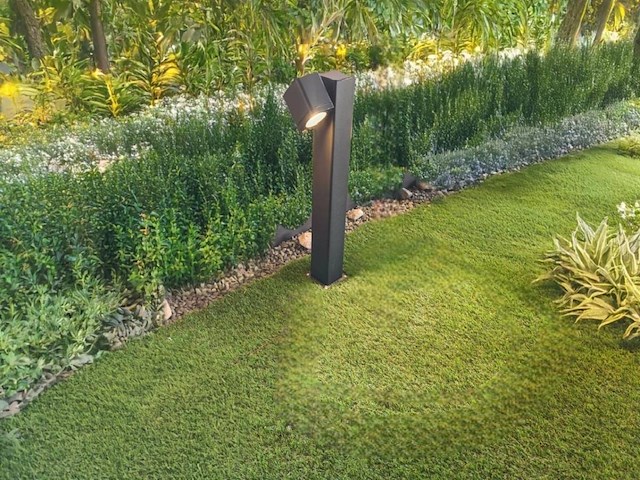 6 x tuinlamp 50cm gu10 fitting zwart draaibaar waterdicht - afbeelding 8 van  9