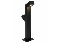 6 x tuinlamp – 60 cm – 2 x 10w led – 3500k warm wit – ip54 – zwart – sla-57 - afbeelding 2 van  4