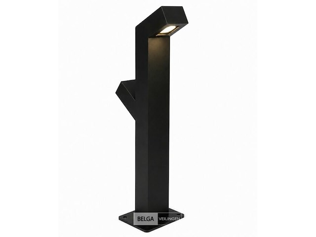 6 x tuinlamp – 60 cm – 2 x 10w led – 3500k warm wit – ip54 – zwart – sla-57 - afbeelding 3 van  5