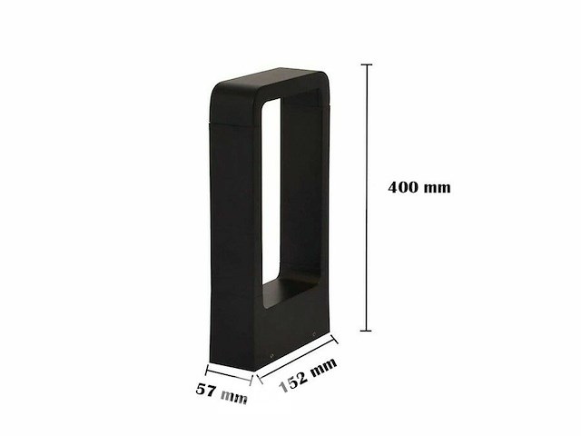 6 x tuinlamp 7w led 40 cm - 3500k warm wit (sla-01) - afbeelding 5 van  5
