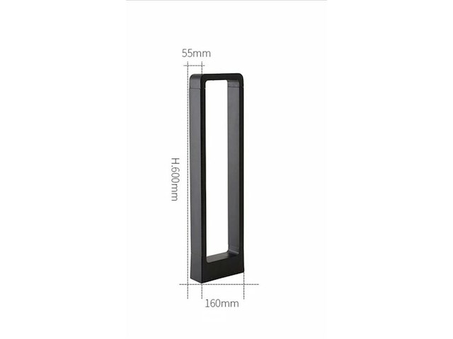 6 x tuinlamp 7w led 60 cm - 3500k warm wit (sla-01) - afbeelding 3 van  6
