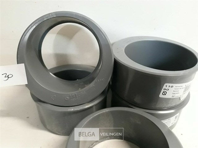 6 x verloop 110-90 pvc lijmverbinding - afbeelding 3 van  3