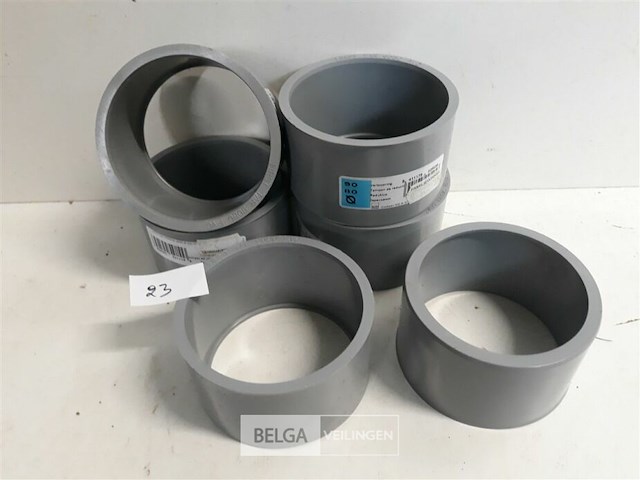6 x verloop 90-80 pvc lijmverbinding - afbeelding 1 van  3