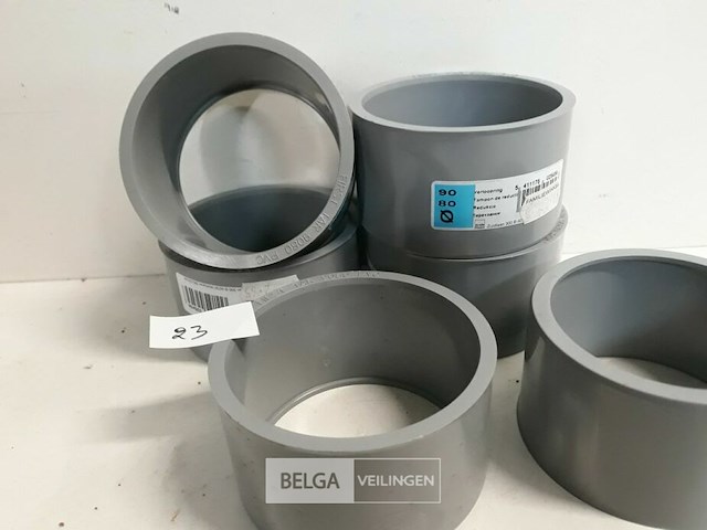 6 x verloop 90-80 pvc lijmverbinding - afbeelding 3 van  3
