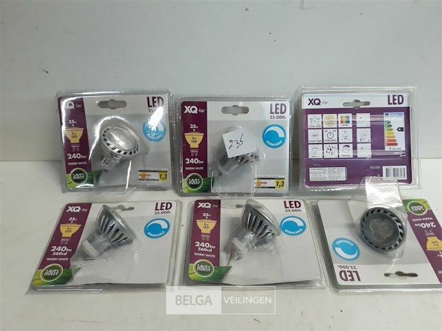 6 x vervangspot led 5w warmwit dimbaar - afbeelding 1 van  3