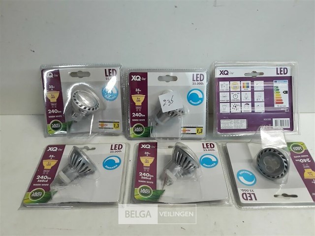 6 x vervangspot led 5w warmwit dimbaar - afbeelding 1 van  3