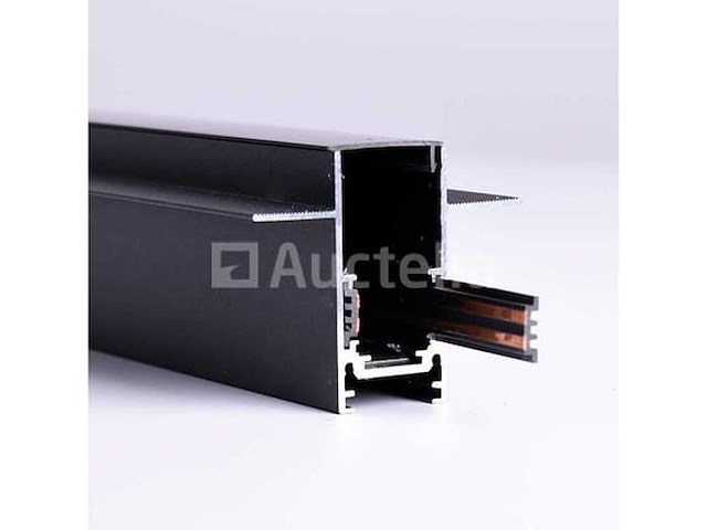 6 x verzonken magnetische rails – 20 mm – 48v – 2 meter – zwart – ip20 - afbeelding 2 van  6