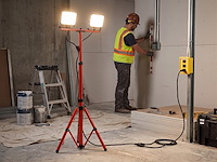 6 x werklamp 2x50w led 3in1 kleur cct breedstraaler waterdicht met tripod - afbeelding 2 van  7