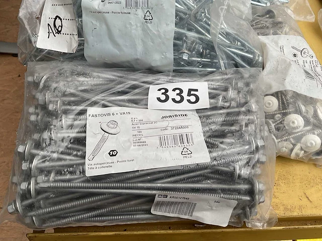 6 x zakken zelfborende schroeven met afdekplaatje - afbeelding 2 van  8