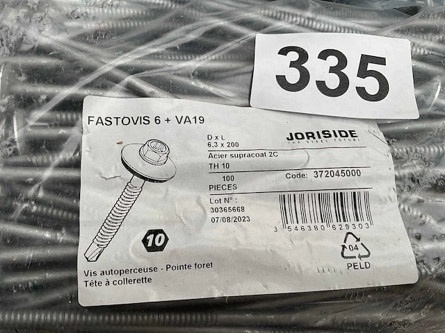 6 x zakken zelfborende schroeven met afdekplaatje - afbeelding 3 van  8