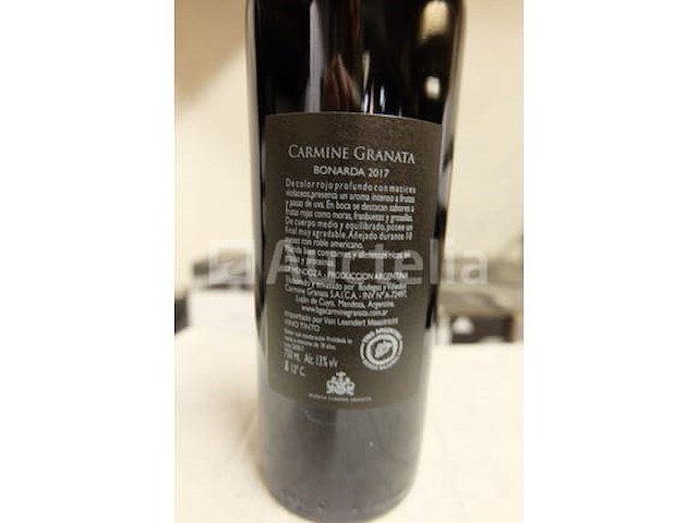 60 flessen rode wijn 75 cl - argentinië carmine granata bonarda 2017 - afbeelding 2 van  4