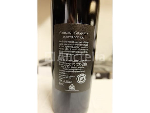 60 flessen rode wijn 75 cl - argentinië carmine granata petit verdot 2017 - afbeelding 4 van  4