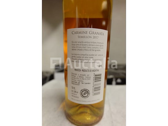 60 flessen witte wijn 75 cl - argentinië carmine granata semillon 2017 - afbeelding 3 van  4