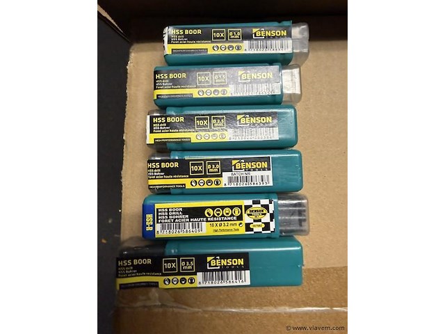 60 hss metaalboren 1, 1,5, 2,5, 3, 3,2 en 3,5 mm - afbeelding 1 van  2