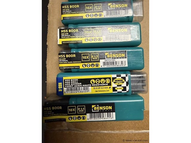 60 hss metaalboren 1, 1,5, 2,5, 3, 3,2 en 3,5 mm - afbeelding 3 van  3