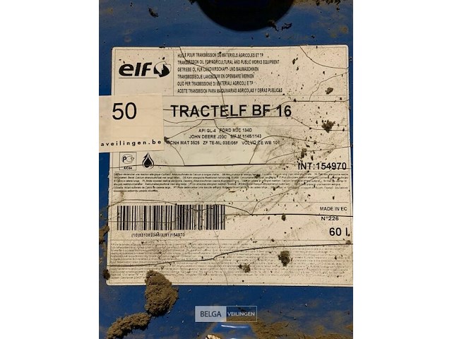 60 liter transmissieolie elf, - afbeelding 2 van  2