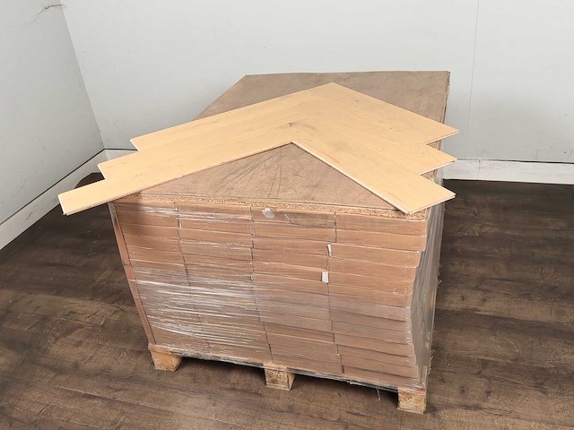 60 m2 parket eiken visgraat - 750 x 150 x 13 mm - afbeelding 4 van  4