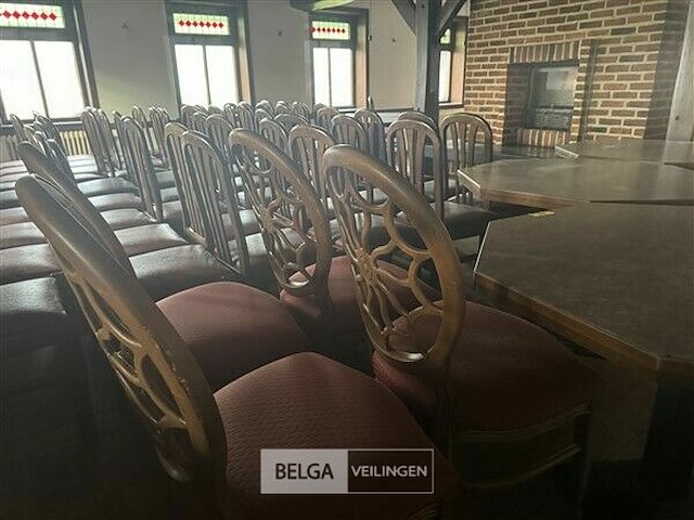 ± 60 stoelen en aantal tafels - afbeelding 2 van  22