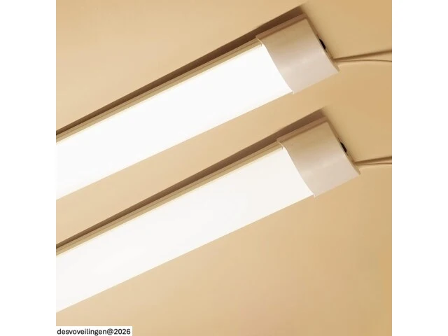 60 x led batten 36w – 120cm – 4000k neutraal wit – koppelbaar – tetra-120 - afbeelding 2 van  7