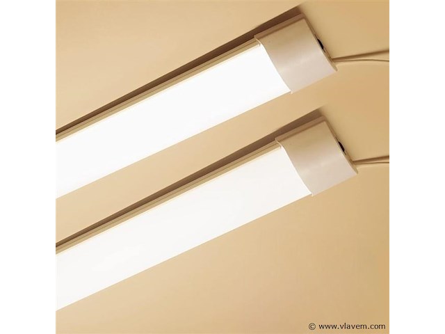 60 x led batten 36w – 120cm – 4000k neutraal wit – koppelbaar – tetra-120 - afbeelding 1 van  6