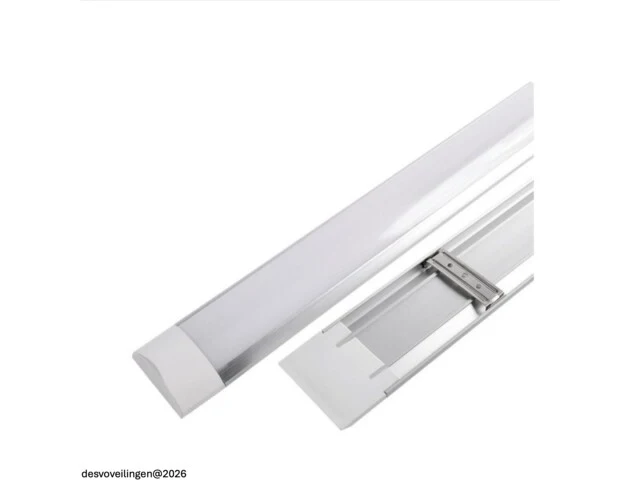 60 x led batten 36w – 120cm – 6500k koud wit – koppelbaar – tetra-120 - afbeelding 3 van  6