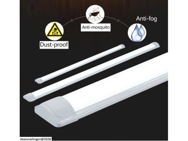 60 x led batten 36w – 120cm – 6500k koud wit – koppelbaar – tetra-120 - afbeelding 6 van  6