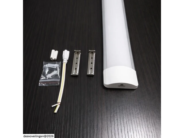 60 x led batten 45w – 150cm – 6500k koud wit – koppelbaar – tetra-150 - afbeelding 3 van  6