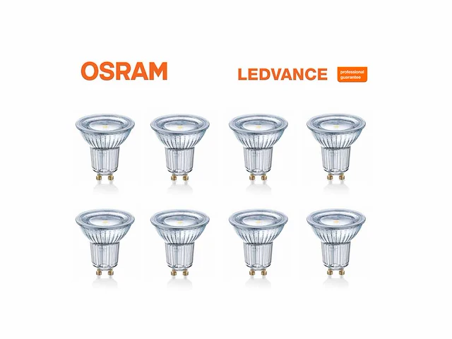 60 x osram 4.5 watt gu10 led lampjes, dimbaar - afbeelding 1 van  9