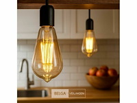 60 x st64 amber filament lamp – 6w – e27 – dimbaar – ip20 - afbeelding 2 van  5