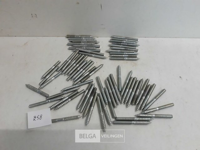60 x stokeinde verzinkt m6 x 60mm - afbeelding 1 van  3
