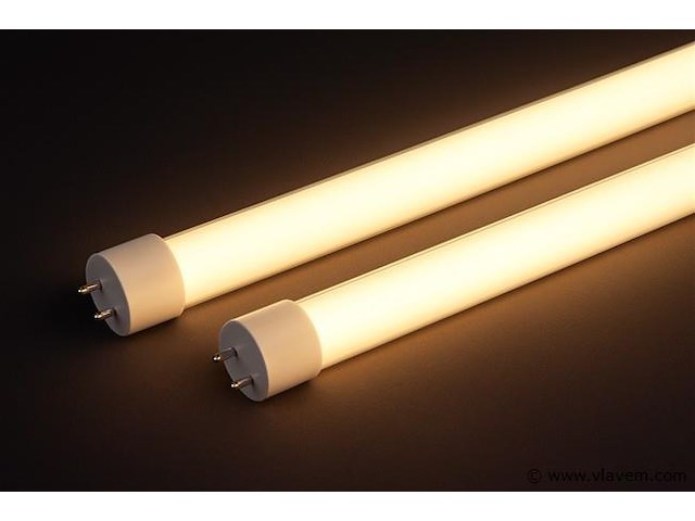 60 x t8 led buizen – 16w – 120cm – 4200k neutraal wit – tube-s - afbeelding 1 van  4