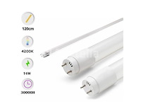 60 x t8 led buizen – 16w – 120cm – 4200k neutraal wit - afbeelding 1 van  4
