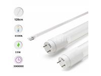 60 x t8 led buizen – 18w – 120cm – 6500k koud wit – - afbeelding 1 van  5