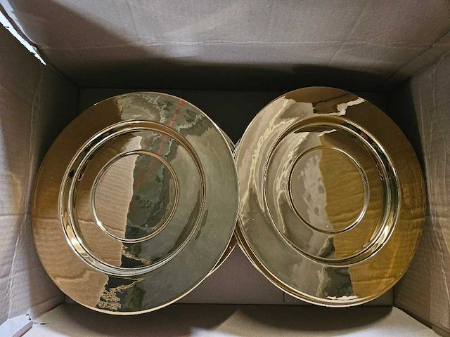 60+60 x serax - san pellegrino - bord goud 30cm + schaal blauw 12cm - afbeelding 6 van  7