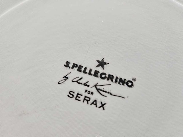 60+60 x serax - san pellegrino - bord goud 30cm + schaal blauw 12cm - afbeelding 7 van  7