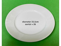 608 witte borden/soepbollen/soepterrines - afbeelding 3 van  9