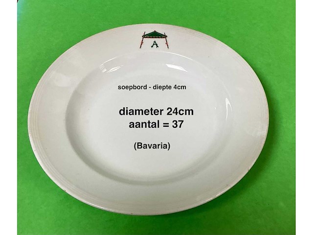 608 witte borden/soepbollen/soepterrines - afbeelding 4 van  9