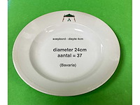 608 witte borden/soepbollen/soepterrines - afbeelding 4 van  9