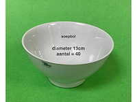 608 witte borden/soepbollen/soepterrines - afbeelding 8 van  9