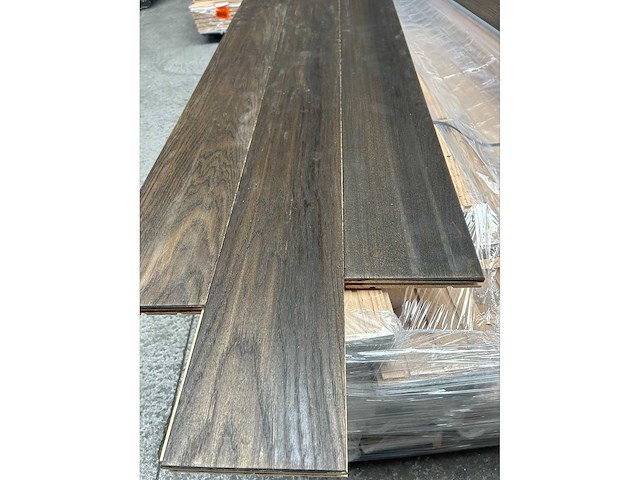 60,86 m² massief eiken parket 20mm graphit oil - afbeelding 1 van  7