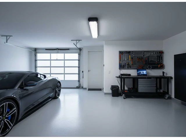 60cm pro dubbele led tl t8 armaturen waterdicht donkergrijs met reflector(8x) - afbeelding 5 van  10