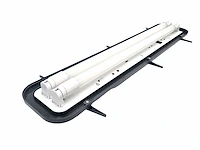 60cm pro dubbele led tl t8 armaturen waterdicht donkergrijs met reflector(8x) - afbeelding 9 van  10