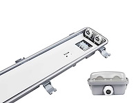 60cm pro dubbele led tl t8 armaturen waterdicht met reflectoren(32x) - afbeelding 4 van  5