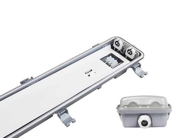 60cm pro dubbele led tl t8 armaturen waterdicht met reflectoren(8x) - afbeelding 1 van  2