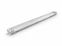 60cm pro dubbele led tl t8 armaturen waterdicht met reflectoren(8x) - afbeelding 3 van  5