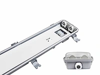60cm pro dubbele led tl t8 armaturen waterdicht met reflectoren(8x) - afbeelding 4 van  5